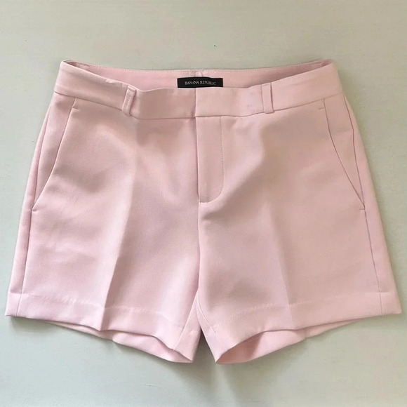 Banana Republic Tailored Shorts  Stretch Crepe Blush Pink Size 0 NWT - Picture 15 of 15